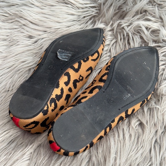 EUC Serra Leopard Print Recycled Textile Flexible Flats Size 9 - Picture 9 of 9